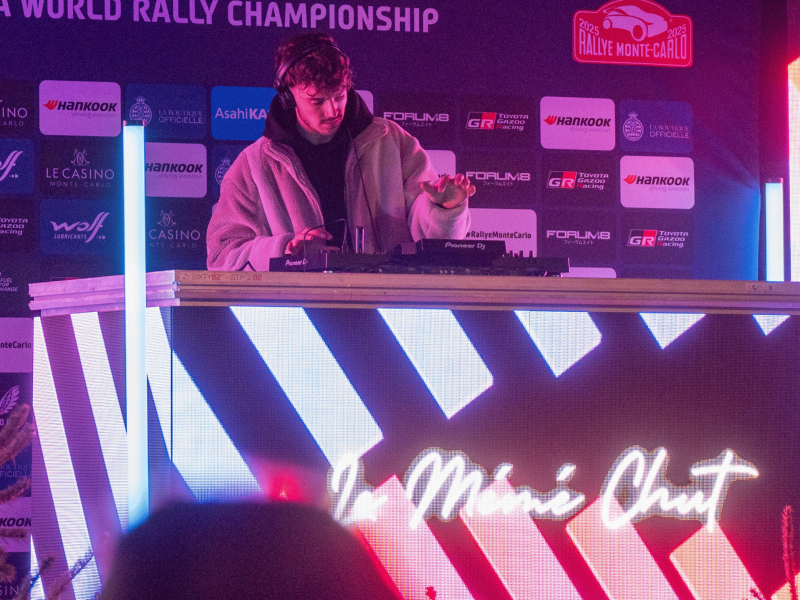 Prestation sonore et visuelle sur la Fan Zone du Rallye Monte Carlo à Gap en Janvier 2025